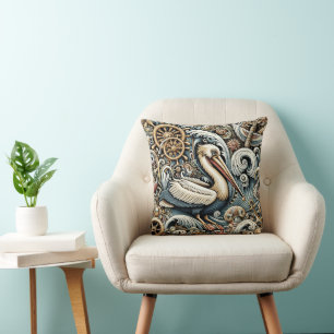 Pelican 2 throw pillow