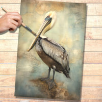 Pelican 3 Decoupage Paper
