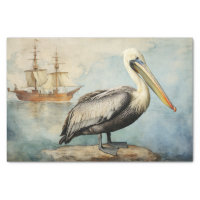 Pelican 4 Decoupage Paper