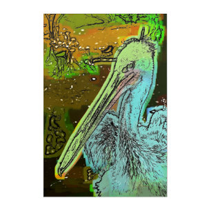PELICAN ACRYLIC PRINT