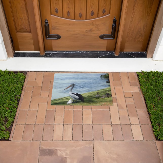Pelican And Ducks, Doormat (Outdoor)