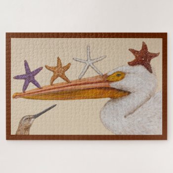Pelican And Friends Puzzle by vickisawyer at Zazzle
