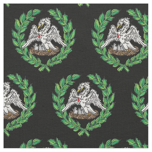 Pelican and Laurel Fabric