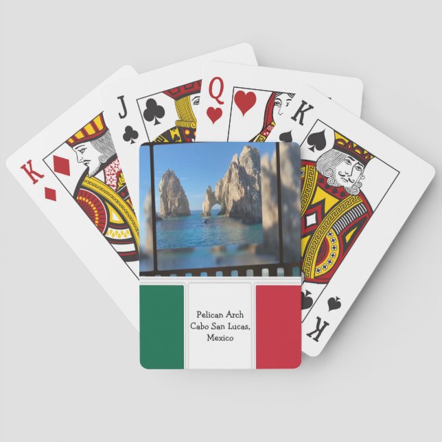 Pelican Arch, Cabo San Lucas  Poker Cards (Back)