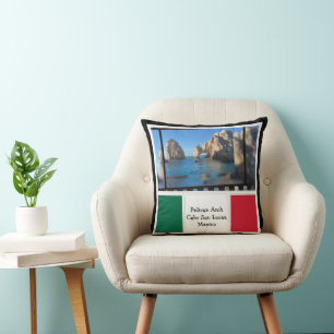 Pelican Arch, Cabo San Lucas Throw Pillow