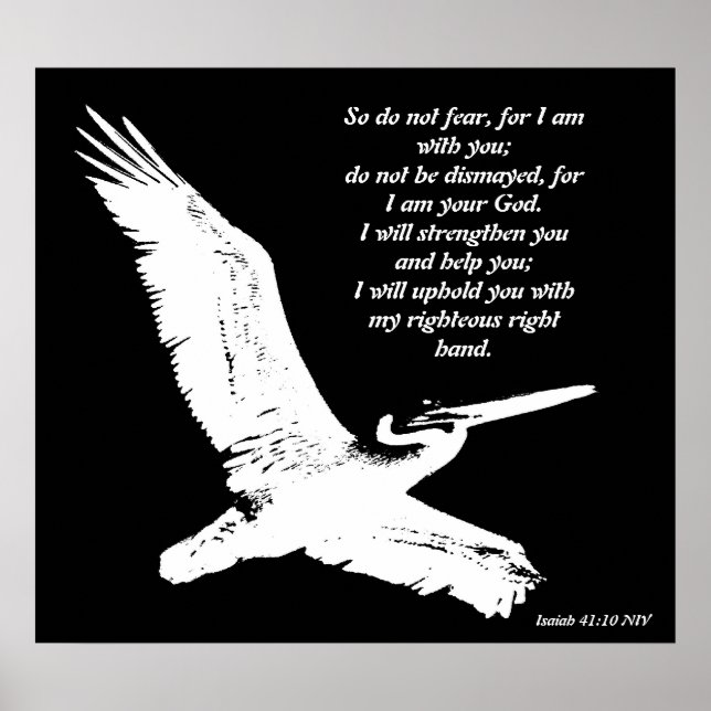 Pelican Art Isaiah 41:10 Print (Front)