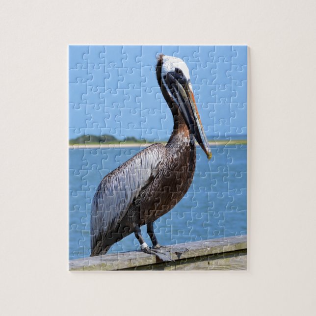 Pelican At Southport Jigsaw Puzzle (Vertical)