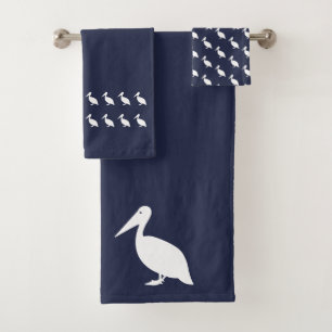 Pelican Bath Ocean Blue and white towel set