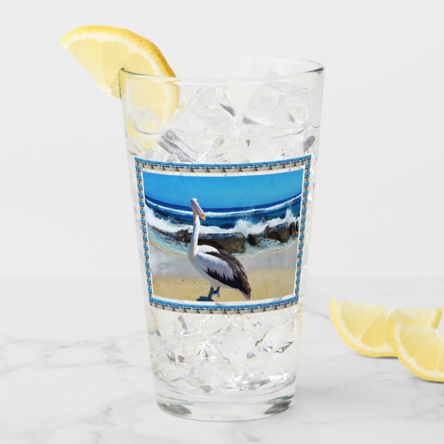 Pelican Beach Splash, Glass (Front Ice)