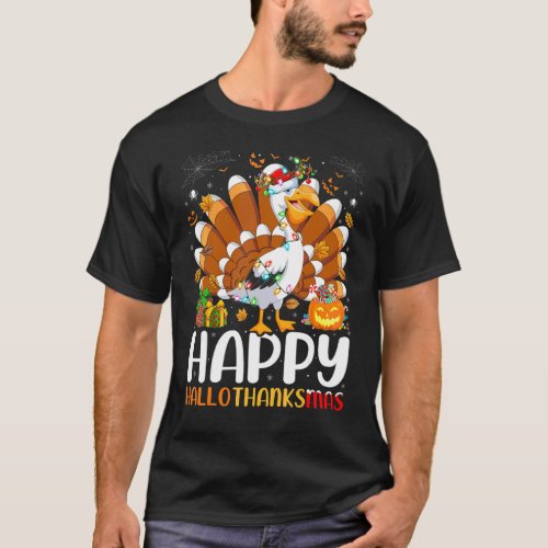 Pelican Bird Halloween Christmas Happy Hallothank T-Shirt