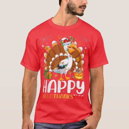 Pelican Bird Lover Halloween Christmas Happy Hallo T_Shirt