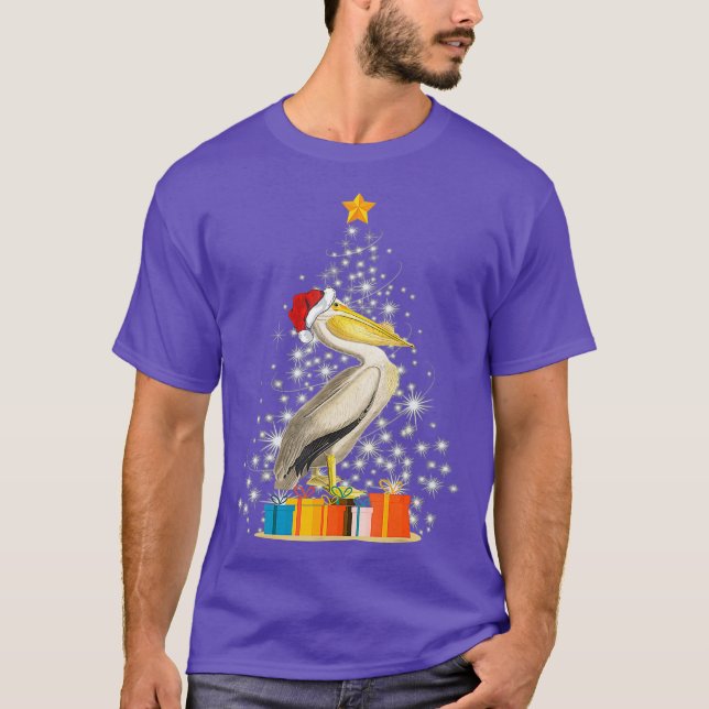 Pelican Bird Lover Xmas Gift Pelican Christmas T-Shirt (Front)