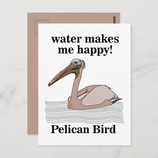 Pelican Bird Postcard (Front/Back)