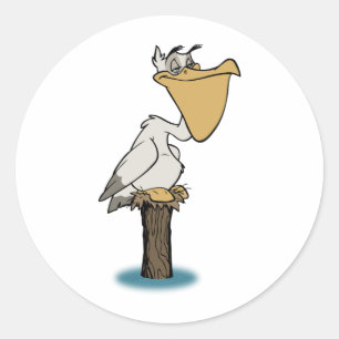 Pelican - Bird Rescue Classic Round Sticker