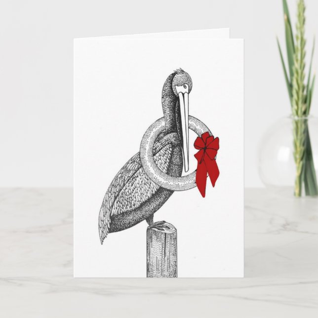 Pelican Christmas Holiday Card (Front)