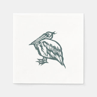 Pelican Cocktail Napkin