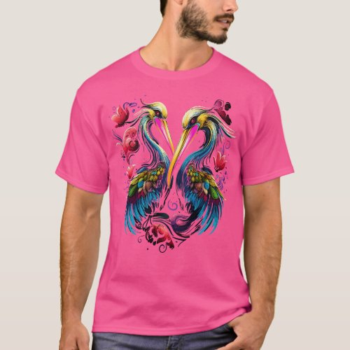 Pelican Couple Valentine T_Shirt