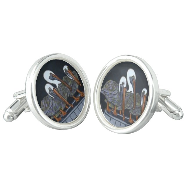 Pelican Cuff Links (Angled)