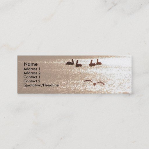 Customizable Pelican Dawn Profile Card Business Card
