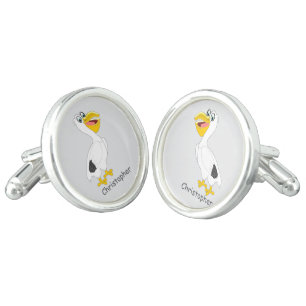 Pelican Design Personalised Cufflinks