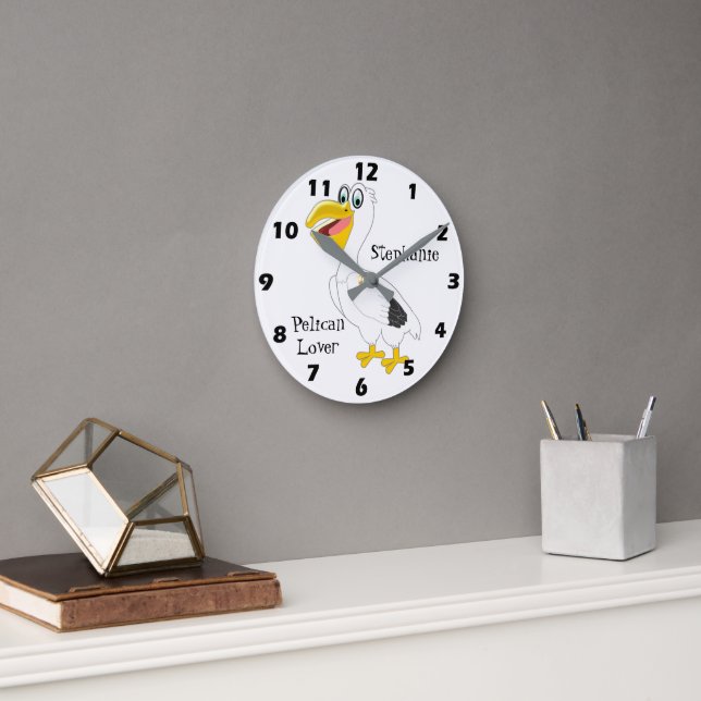 Pelican Design Round Clock (Office)