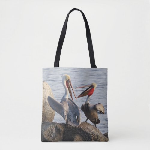 Pelican Discussions _ or was it a Joke  Tote Bag