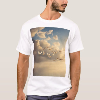 Pelican Formation T-Shirts – Soar Above the Ocean