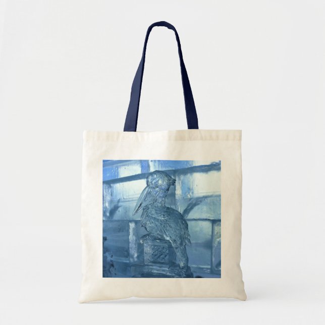 Pelican Ice Sculpture, Quebec, Canada Tote Bag (Front)