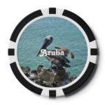 Pelican in Aruba Poker Chips