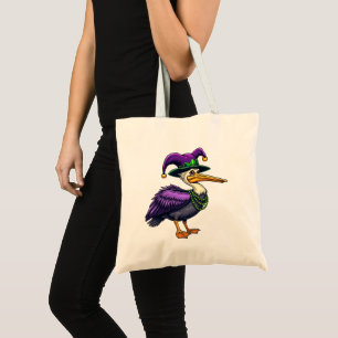 Pelican Mardi Gras – Carnival Fun for Animal Lover Tote Bag