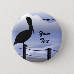 Pelican Ocean Shoreline Button