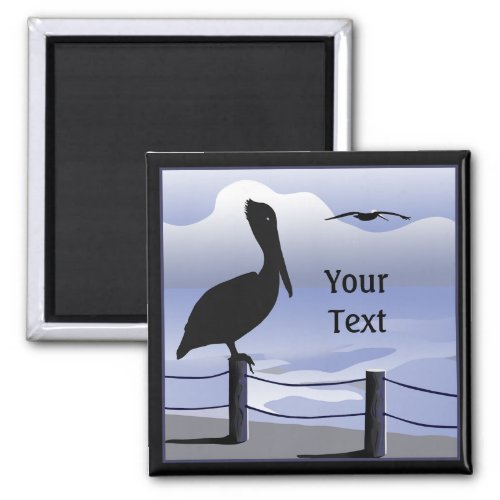 Pelican Ocean Shoreline Custom Magnet