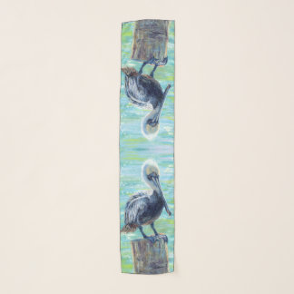 "Pelican on a Pole" Scarf