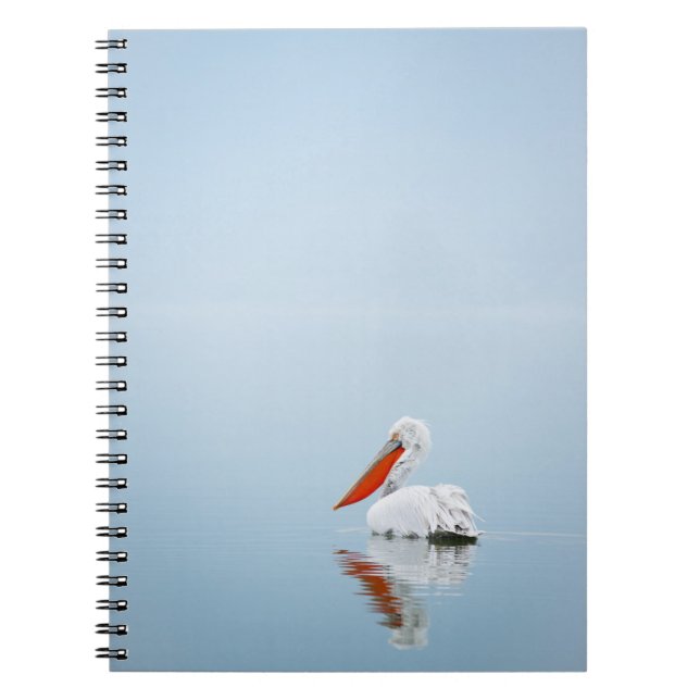 PELICAN ON BLUE WATER NOTEBOOK (Front)
