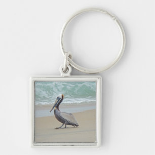 Pelican on Outer Banks OBX NC Keychain
