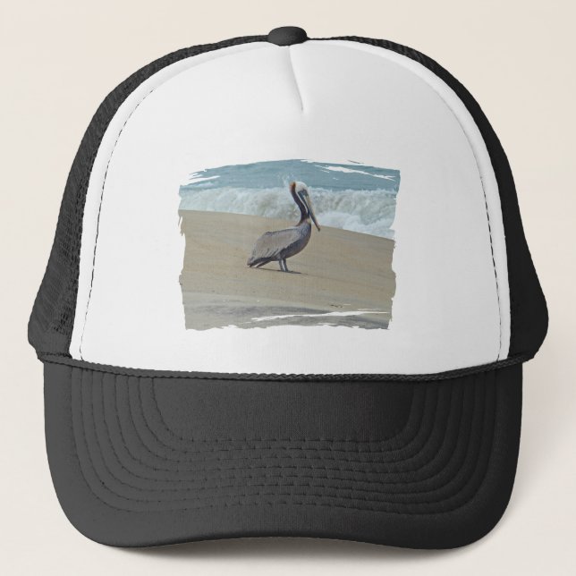 Pelican on Outer Banks OBX NC Trucker Hat (Front)
