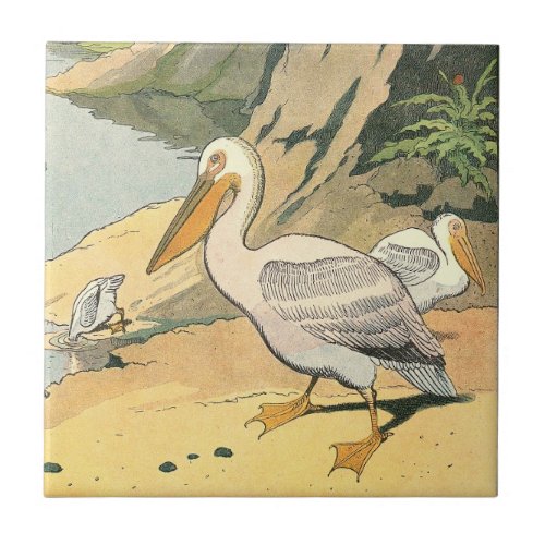 Pelican on the Beach Tile