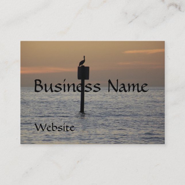 Pelican On the Ocean Business Card (Front)