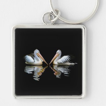 Pelican Paired! (australian Pelican) ~ Keychain by TheWhippingPost at Zazzle
