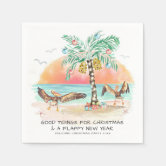 12 Days of Christmas at the Beach Retro Tropical Napkins