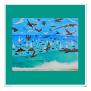 Pelican pandemounium wall sticker