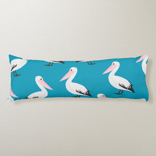Pelican pattern body pillow (Front)