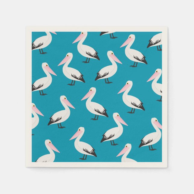 Pelican pattern paper napkins (Front)