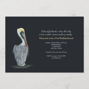 Pelican Post Wedding Brunch Invitation