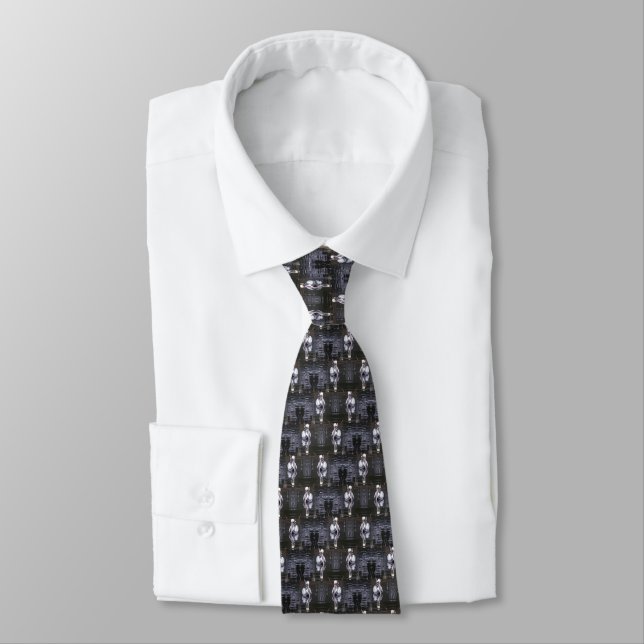 Pelican Reflecting Tie (Tied)
