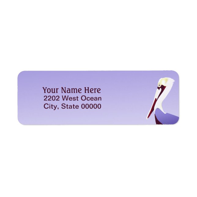 Pelican Return Address Label (Front)