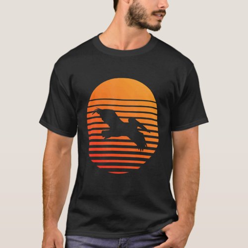 Pelican Shadow Silhouette In Front Of A Sun T_Shirt
