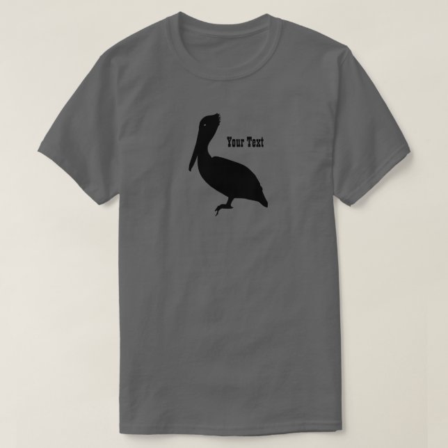 Pelican Silhouette Mens T-shirt (Design Front)