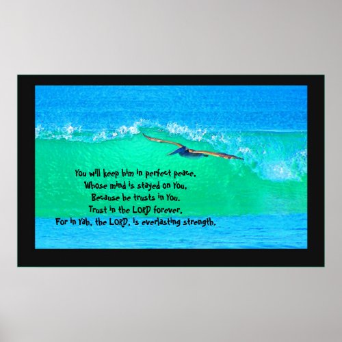 Pelican Surfing Isaiah 263_4 Poster