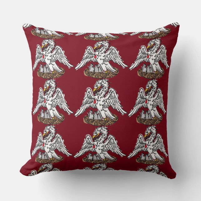 Pelican Throw Pillow (Front)